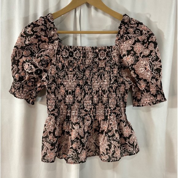 BB Dakota Steve Madden  Floral Puff Sleeve Top  Size: Medium - Picture 4 of 8
